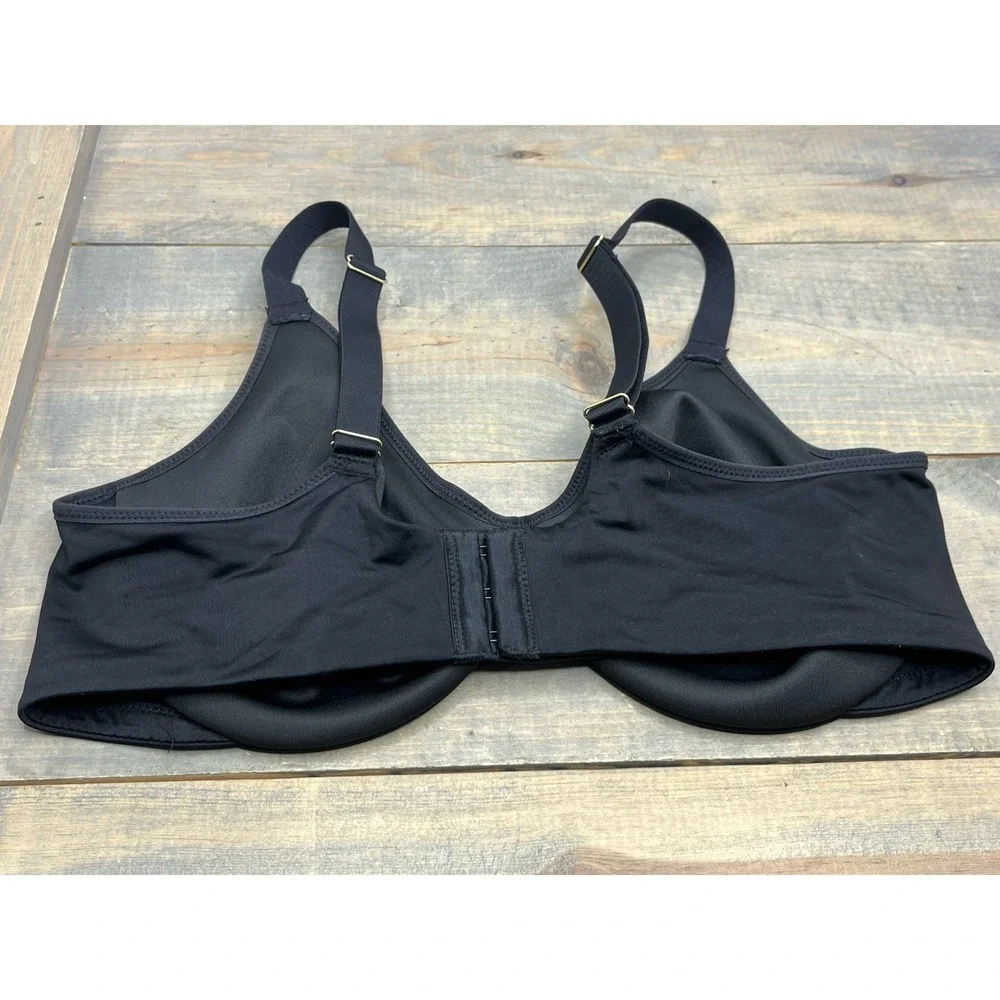 Delimira 38D‎ Bra Black Full Coverage Underwire Back Closure Excellent